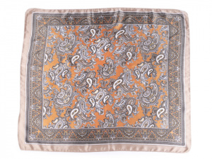 Saténový šátek paisley 60x60 cm
