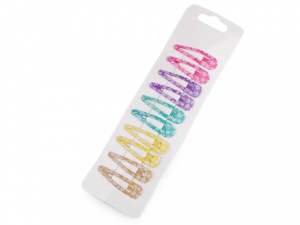 Sponka do vlasů pukačka s květy