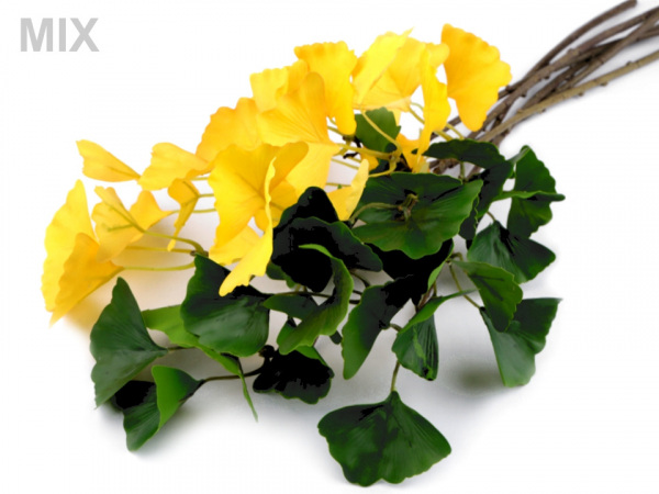 Umělá větvička ginko biloba k aranžování