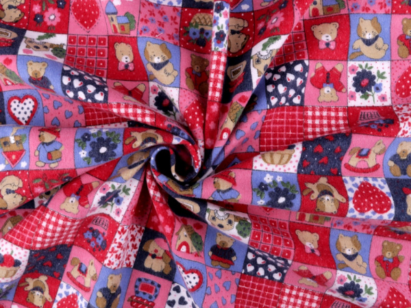 Flanel jednostranný mix dětských motivů