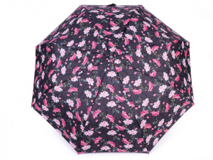 Dámský skládací vystřelovací deštník květy