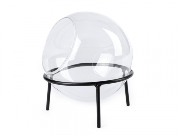 Skleněná koule Ø10 cm aerárium se stojanem