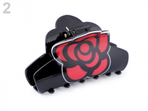 Skřipec do vlasů růže, mašle, pusa, jahoda, třešně