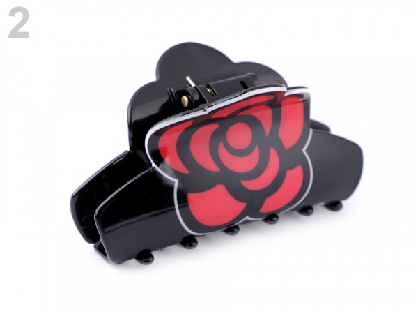 Skřipec do vlasů růže, mašle, pusa, jahoda, třešně