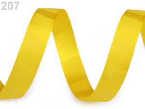 Atlasová stuha oboulící s pruhy šíře 15 mm