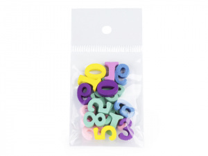 Dřevěná písmena abecedy, čísla 15 mm