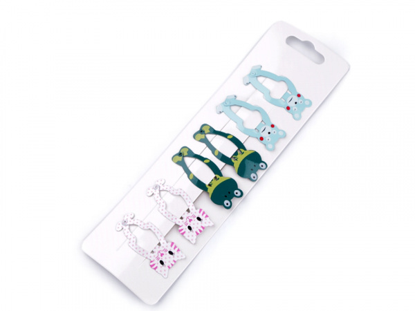 Sponka do vlasů pukačka medvěd, žába, kočka, mořská panna