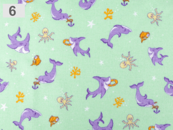 Flanel jednostranný mix dětských motivů