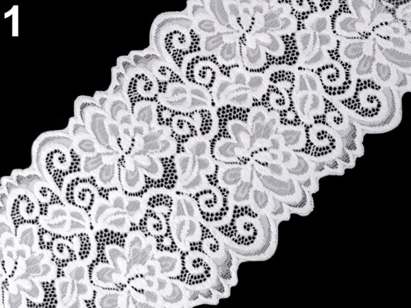 Elastická krajka / vsadka / běhoun šíře 15 cm