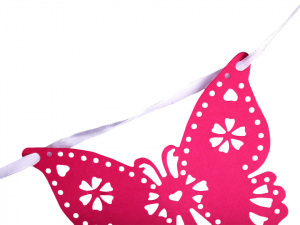 Papírová girlanda motýl