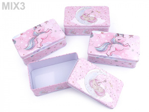 Plechová krabička jednorožec