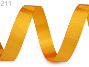 Atlasová stuha oboulící s pruhy šíře 15 mm