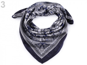 Saténový šátek paisley 60x60 cm