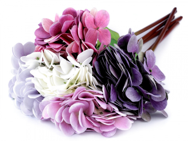 Umělá hortenzie velkokvětá k aranžování