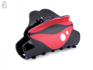 Skřipec do vlasů růže, mašle, pusa, jahoda, třešně