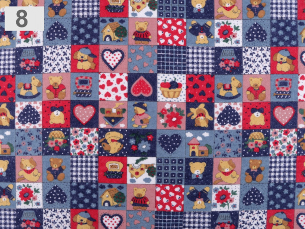 Flanel jednostranný mix dětských motivů