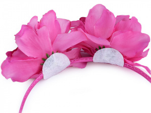 Čelenka do vlasů s květy ibišku