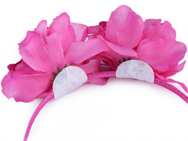 Čelenka do vlasů s květy ibišku