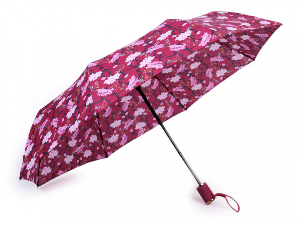 Dámský skládací vystřelovací deštník květy