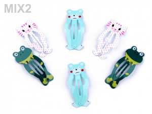 Sponka do vlasů pukačka medvěd, žába, kočka, mořská panna