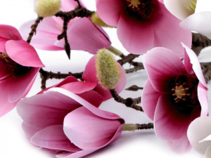 Velká umělá větvička magnolie