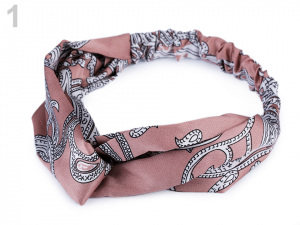 Látková čelenka pin up překřížená