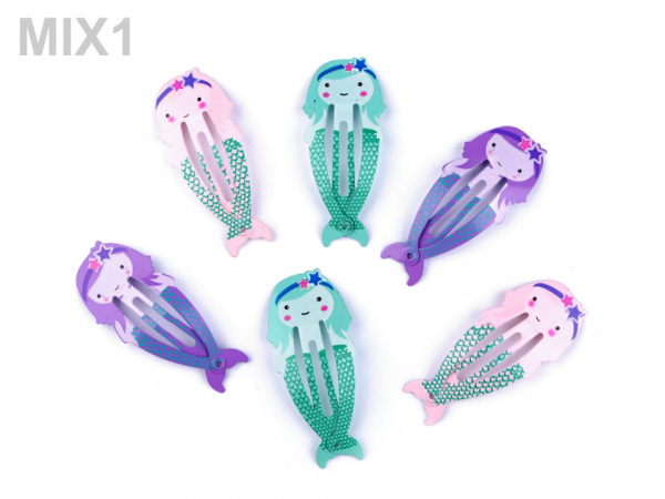 Sponka do vlasů pukačka medvěd, žába, kočka, mořská panna