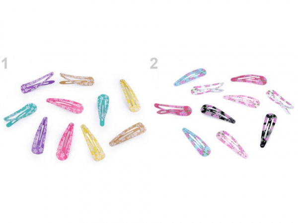 Sponka do vlasů pukačka s květy