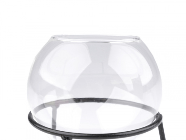 Skleněná koule Ø10 cm aerárium se stojanem