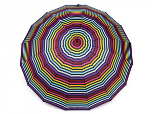 Velký rodinný deštník s puntíky