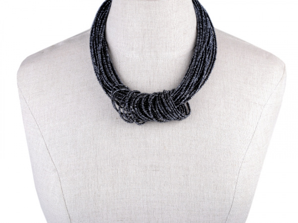 Náhrdelník uzel z rokajlu, víceřadý