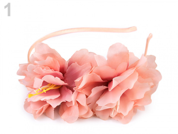 Čelenka do vlasů s květy ibišku