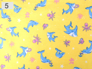 Flanel jednostranný mix dětských motivů