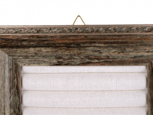 Rám / nástěnka k aranžování prstenů 18x25 cm