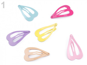 Sponka do vlasů mini pukačka ananas, srdce