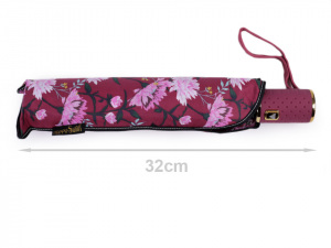 Dámský skládací vystřelovací deštník květy