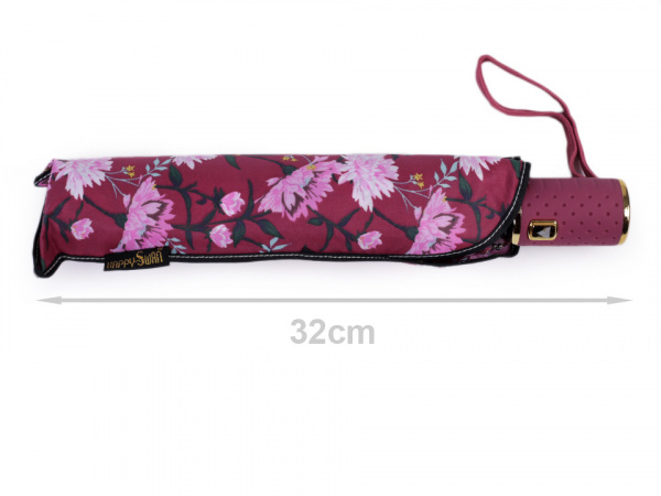 Dámský skládací vystřelovací deštník květy
