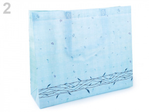 Nákupní taška s květy velká 34x41 cm omyvatelná