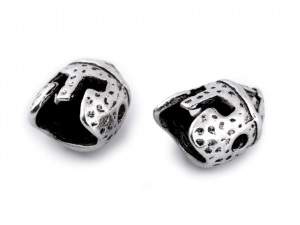 Kovový korálek helma 10x12 mm