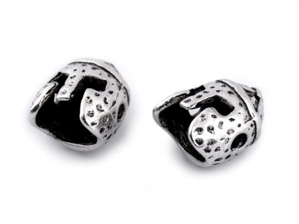 Kovový korálek helma 10x12 mm