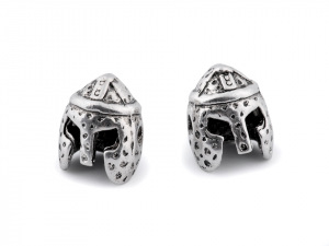 Kovový korálek helma 10x12 mm