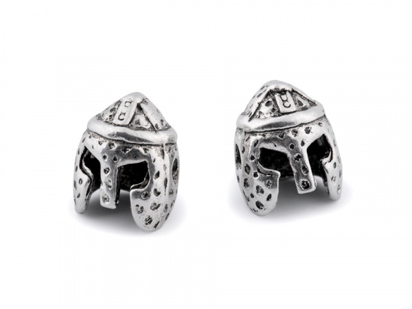 Kovový korálek helma 10x12 mm