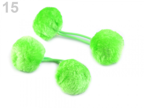 Gumičky do vlasů s bambulkami