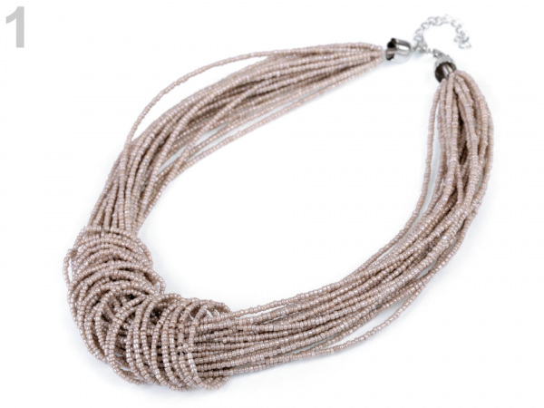 Náhrdelník uzel z rokajlu, víceřadý