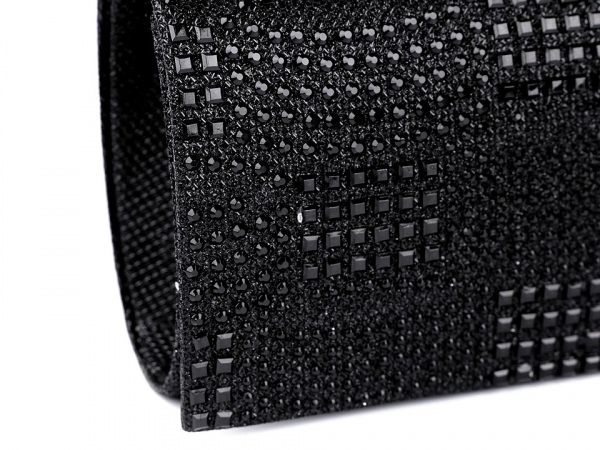 Kabelka - psaníčko lurexové s kamínky 2. jakost