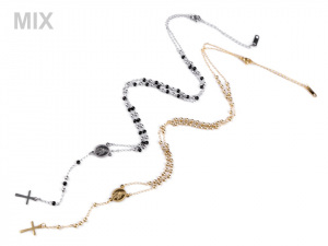 Náhrdelník z nerezové oceli růženec