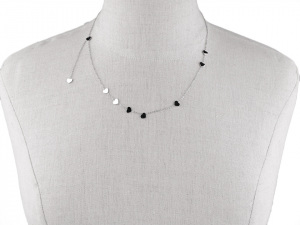 Náhrdelník z nerezové oceli srdce, hvězda, křížek