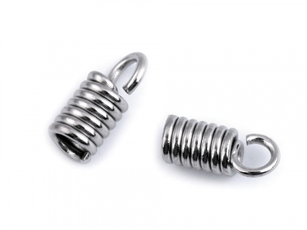 Koncovka na kůži z nerezové oceli 2 mm pružinka