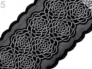 Elastická krajka / vsadka / běhoun šíře 20 cm