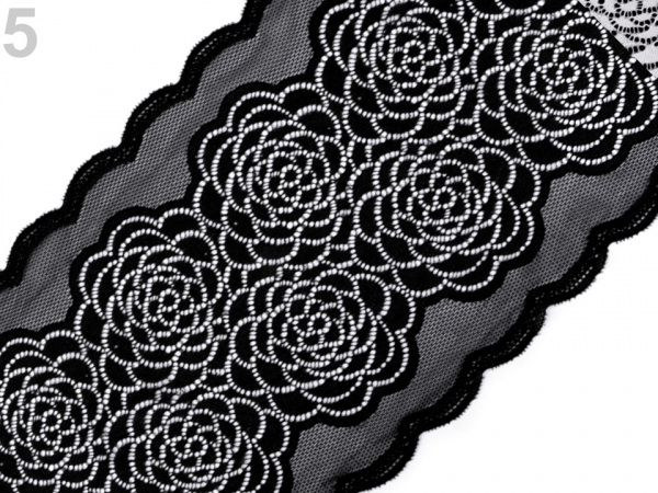 Elastická krajka / vsadka / běhoun šíře 20 cm